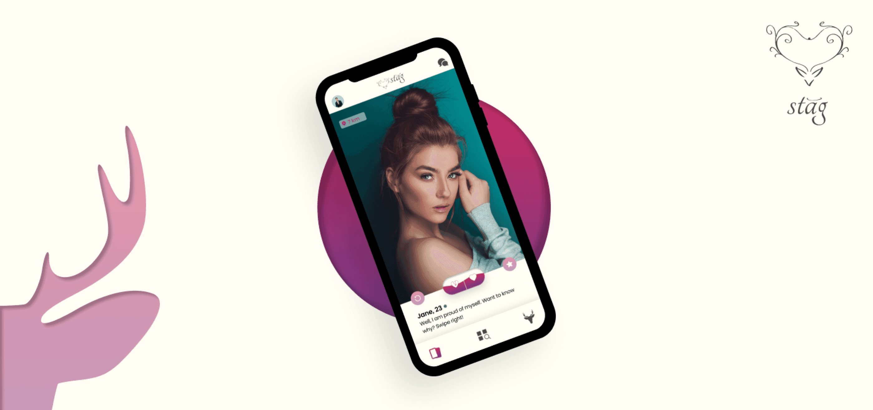 Stag dating app project cover